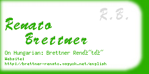 renato brettner business card